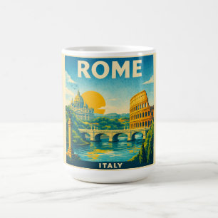 Rome Italy Vintage Travel Poster Mug