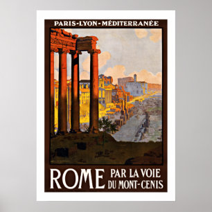 Rome Italy - Vintage Travel Posters