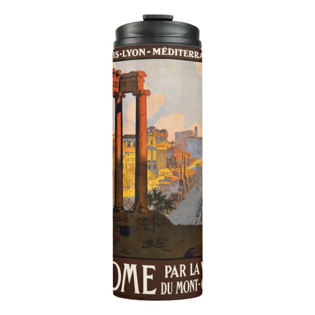 Rome Italy vintage travel tumbler (Front)