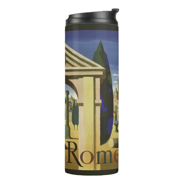 Rome Italy vintage travel tumbler (Rotated Left)