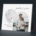 Rome Map Wedding Engagement Photo Gift Plaque<br><div class="desc">Turn your engagement or wedding location and cherished photo into a personalized piece of art! This custom map design makes a perfect Engagement or Wedding keepsake gift! Customize this design with your photo, location & details, and move the heart to your location within Rome (can even change the heart colour)!...</div>