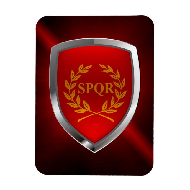 Rome Mettalic Emblem Magnet (Vertical)