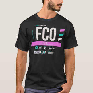 Rome O Airport Code Baggage Tag 1 T-Shirt