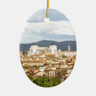 Rome panorma day in the summer ceramic ornament