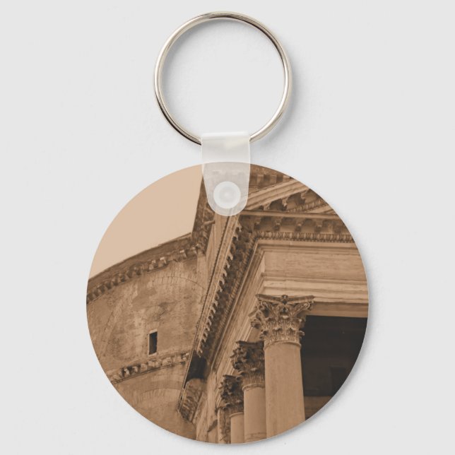 Rome Pantheon Photo Keychain (Front)