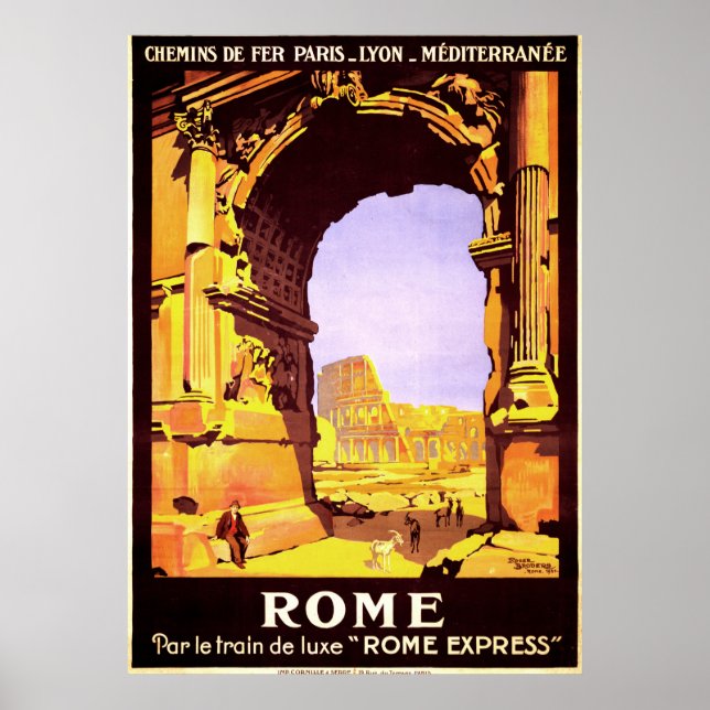 Rome, par le train de luxe "Rome Express" Poster (Front)