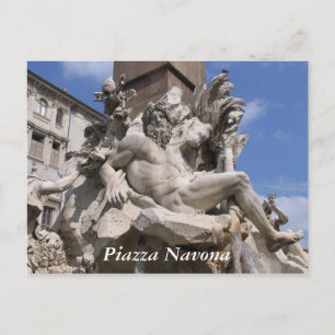 Rome, Piazza Navona Postcard