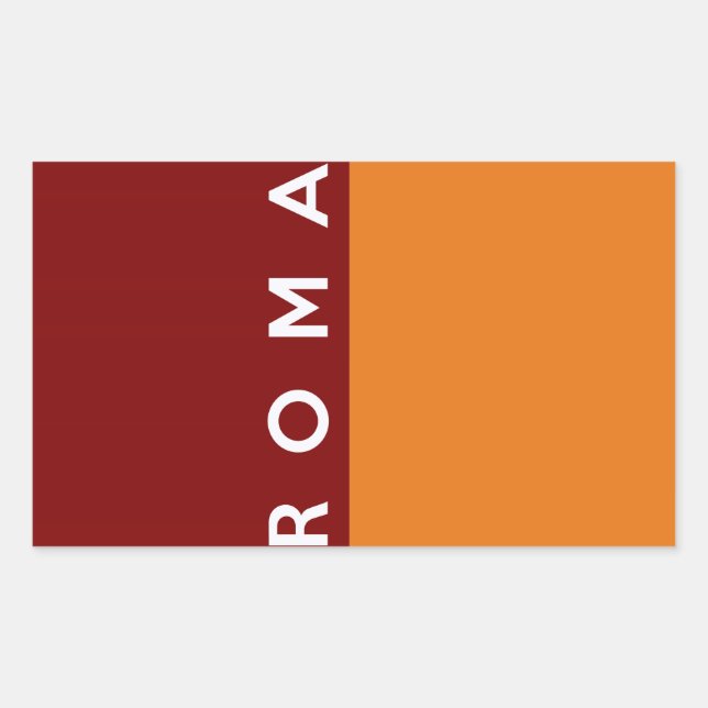 rome roma city flag italy country text name sticker (Front)
