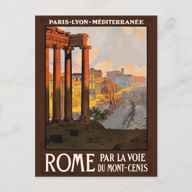 Rome, Rome, Ruines anciennes, Italie Carte postale (Devant)