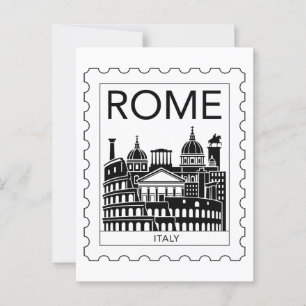 Rome Souvenir Italy Postage Stamp Postcard