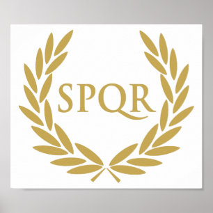 Rome SPQR Roman Senate Seal Poster