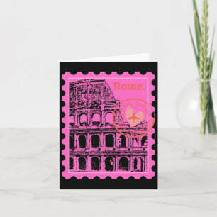 Rome Stamp Sticker  Card