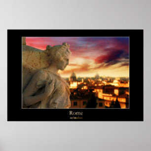 Rome Sunset Poster
