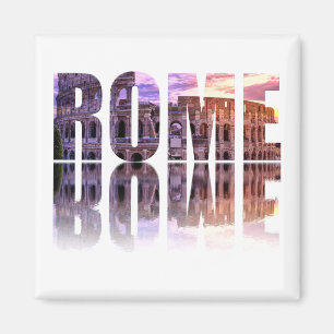 Rome text souvenir magnet