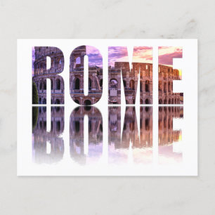 Rome text souvenir postcard