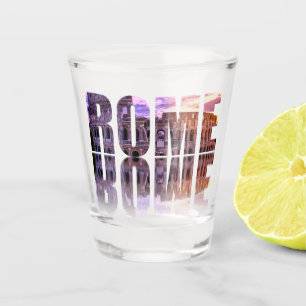 Rome text souvenir shot glass