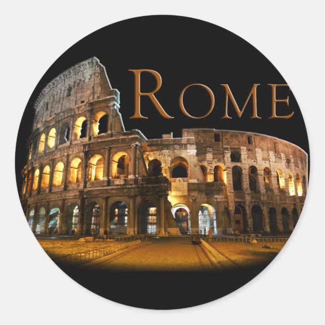 Rome: The Colosseum Classic Round Sticker (Front)