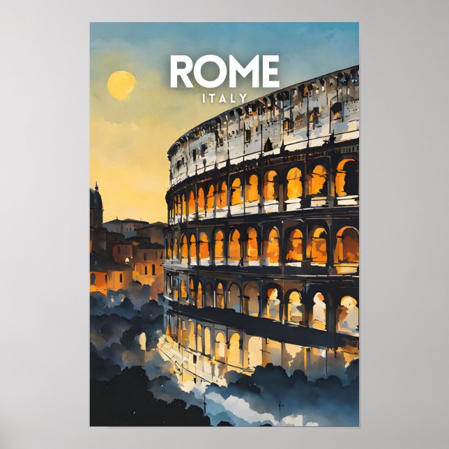 Rome Travel Nostalgic Poster (Front)