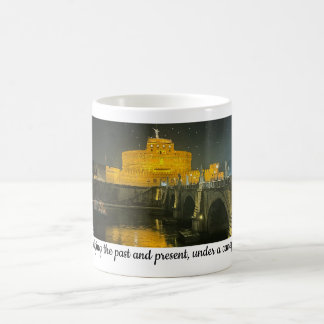 Rome travel Ponte Sant’Angelo night time Coffee Mug