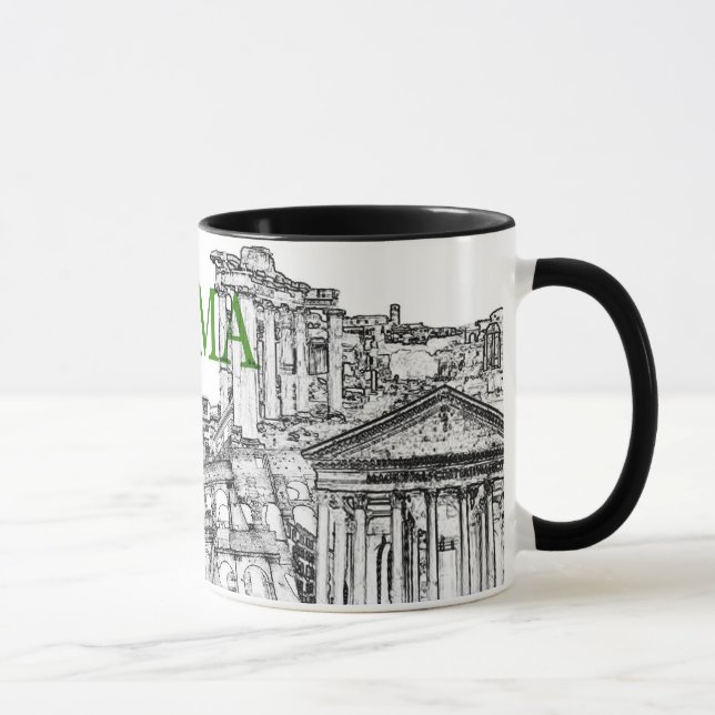 rome travel souvenir coffee mug - Customized (Right)