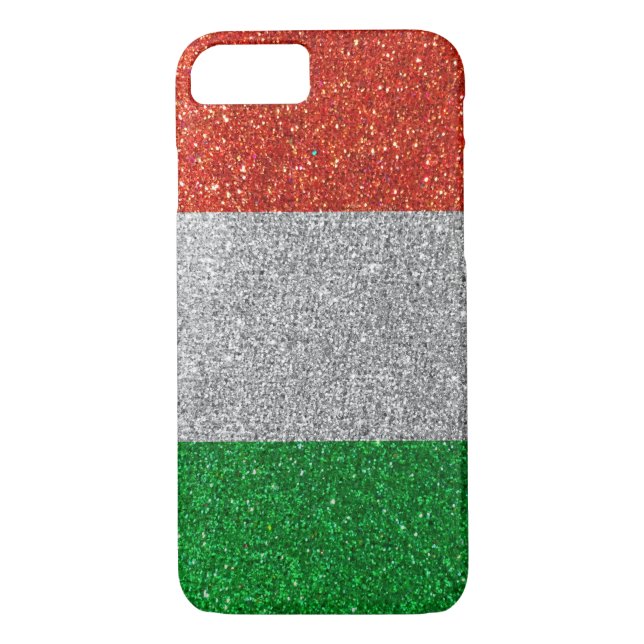Rome Venice Italy Glitter Italian Flag Case-Mate iPhone Case (Back)