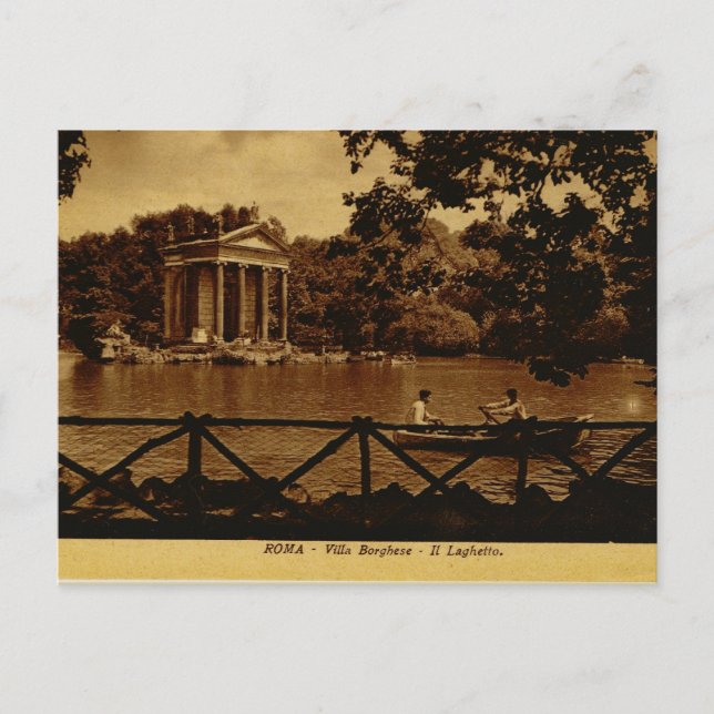 Rome, Villa Borghese Postcard (Front)