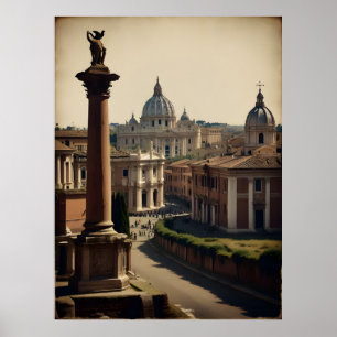 Rome vintage poster