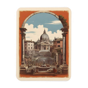 Rome vintage poster magnet