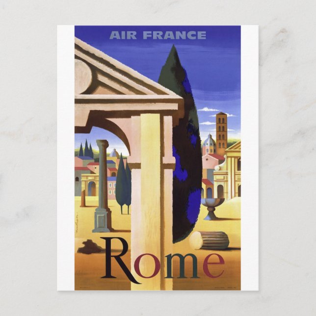 Rome Vintage Travel Postcard (Front)