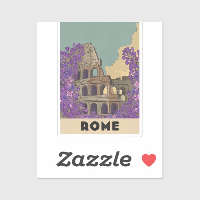Rome Vintage Travel Poster (Sheet)