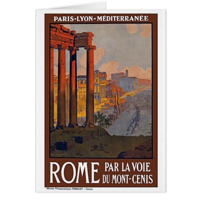 "Rome" Vintage Travel Poster (Front)
