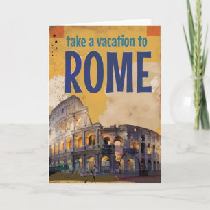 Rome Vintage Travel poster Card