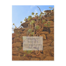 Rome Wasn't Built in a Day Postcard