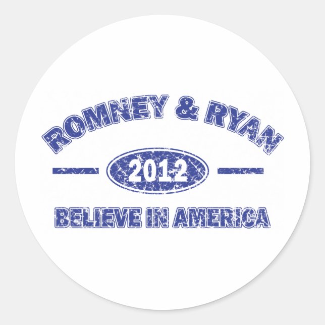 Romeny Ryan Classic Round Sticker (Front)