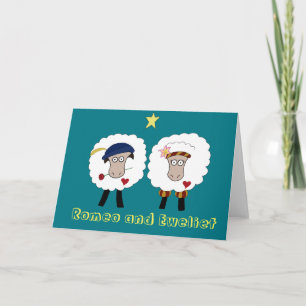 Romeo and Eweliet Blank Greeting Card