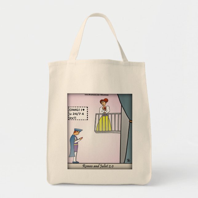 Romeo-and-Juliet-2.0 Grocery Tote Bag (Front)