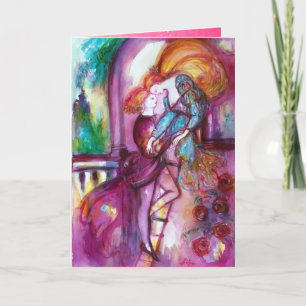 ROMEO AND JULIET BALCONY SCENE Valentine's Day Holiday Card