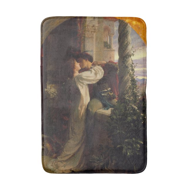 Romeo and Juliet (by Frank Dicksee) Bath Mat (Front Vertical)