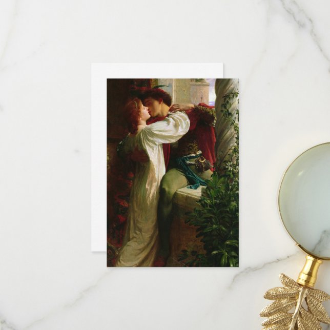 Romeo and Juliet by Frank Dicksee Thank You Card (Front/Back In Situ)