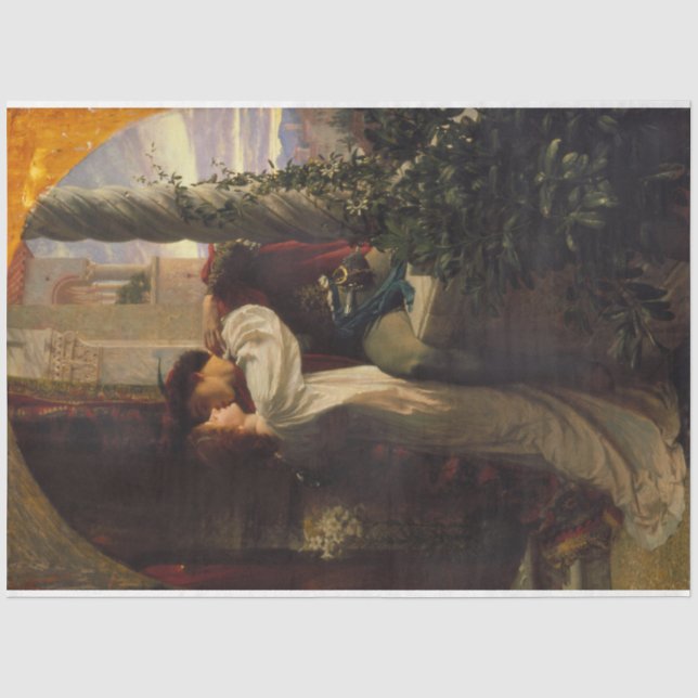 Romeo and Juliet (by Frank Dicksee) Tissue Paper (Front)