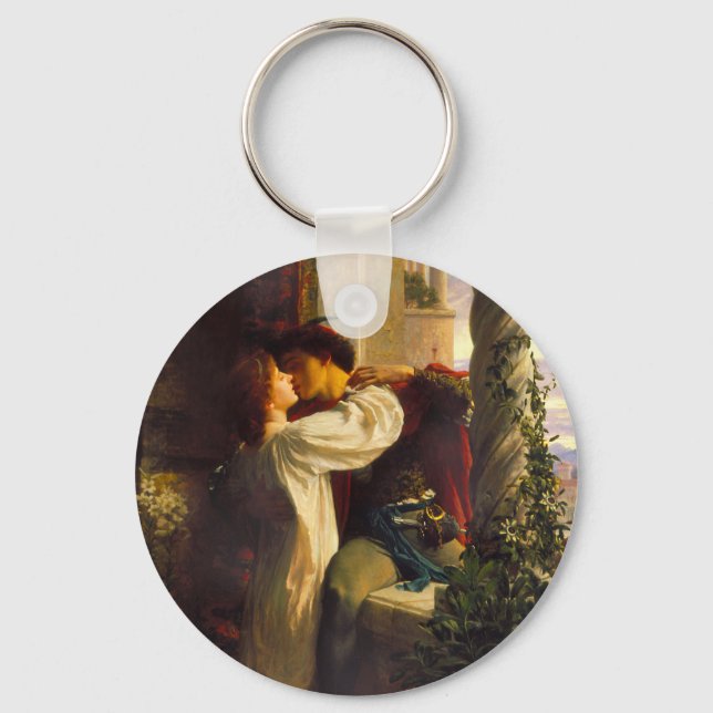 Romeo and Juliet c. 1884 by Sir Frank Dicksee Keychain (Front)