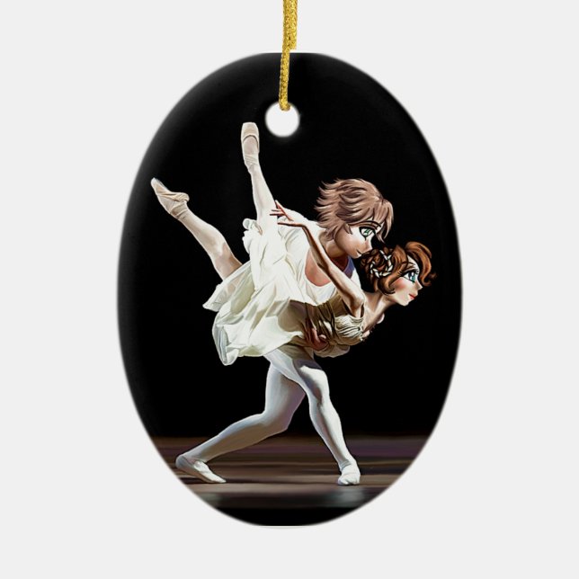 Romeo and Juliet Ceramic Ornament (Front)