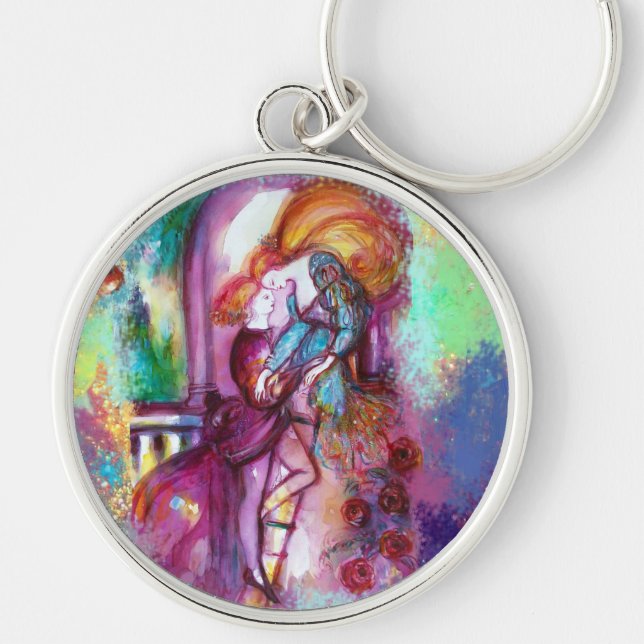 ROMEO AND JULIET Romantic Valentines's Day Keychain (Front)