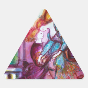 ROMEO AND JULIET Romantic Valentines's Day Triangle Sticker