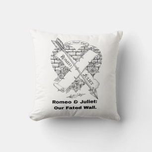 Romeo and Juliet T-Shirt Throw Pillow