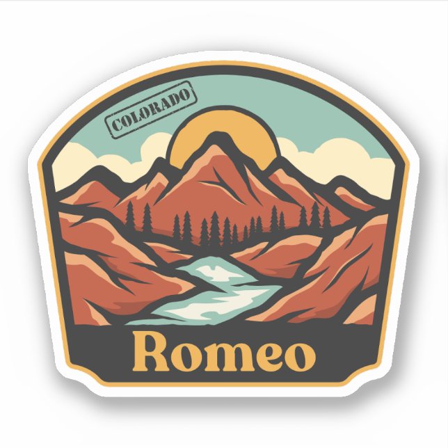 Romeo, Colorado Sticker (Front)