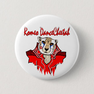 Romeo Dance Cheetah 2 Inch Round Button