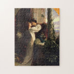Romeo & Juliet by Frank Dicksee Jigsaw Puzzle<br><div class="desc">This is a digitally enhanced print of an antique Victorian era 1884 oil on canvas painting representing the famous balcony scene from William Shakespeare's Romeo and Juliet by Frank Dicksee.</div>