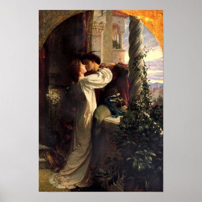 Romeo & Juliet by Frank Dicksee Poster (Front)