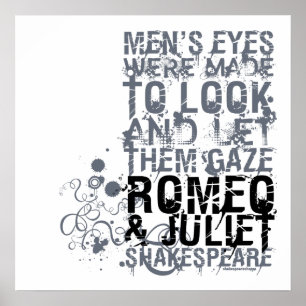 Romeo & Juliet Men Quote Poster